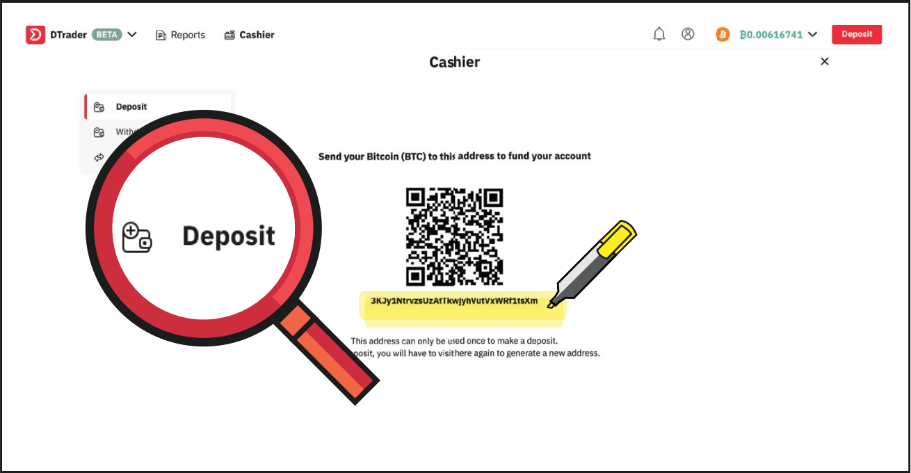 Kā noguldīt naudu Deriv