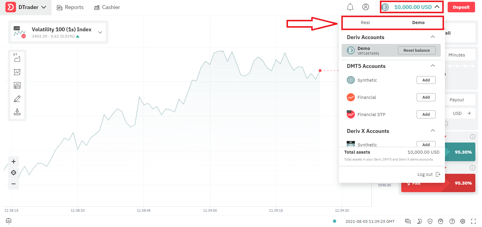 Deriv'e Nasıl Giriş Yapılır?