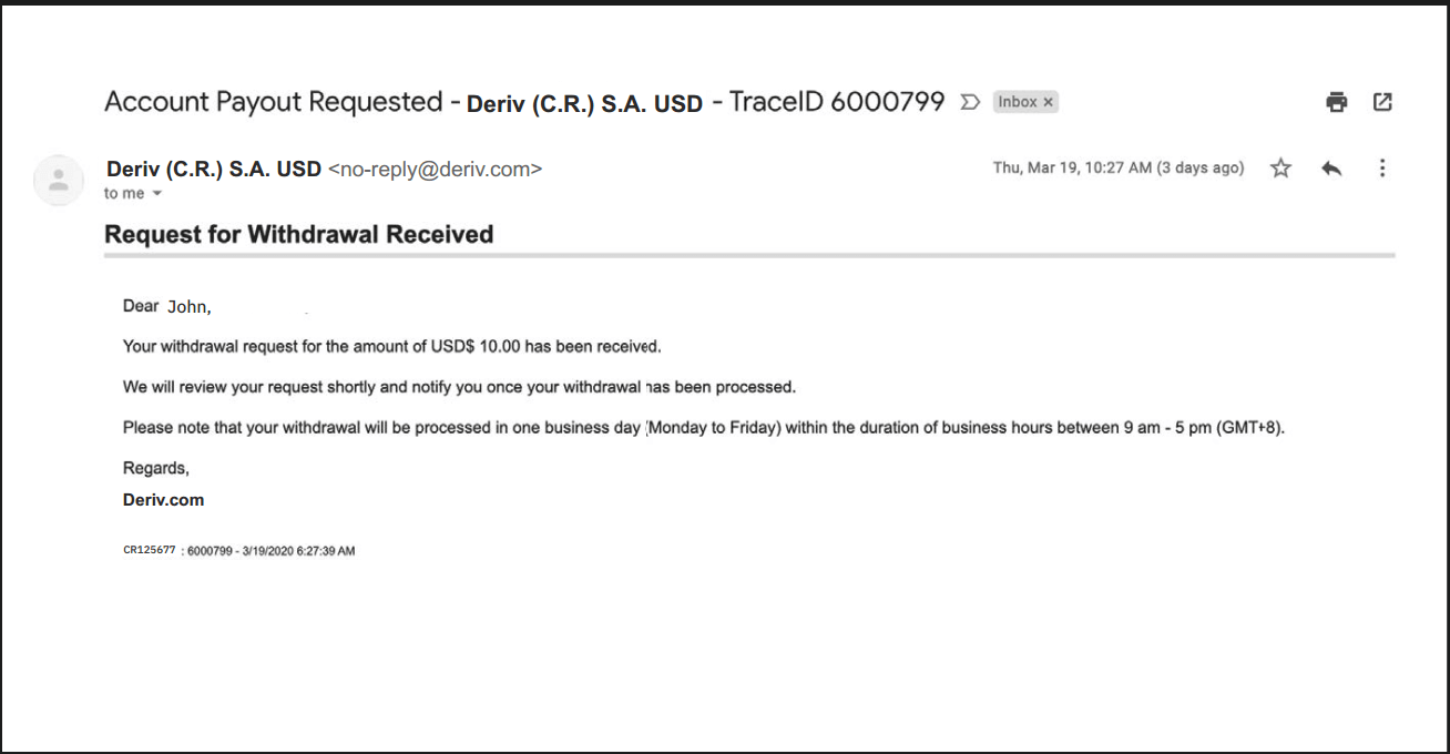 Conas Cuntas a Oscailt agus Airgead a Aistarraingt ag Deriv