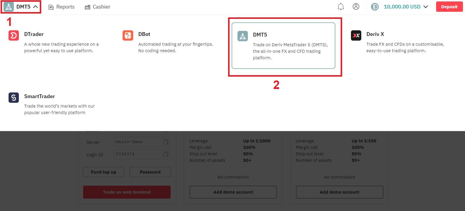 How to Trade Forex/CFDs in Deriv MT5
