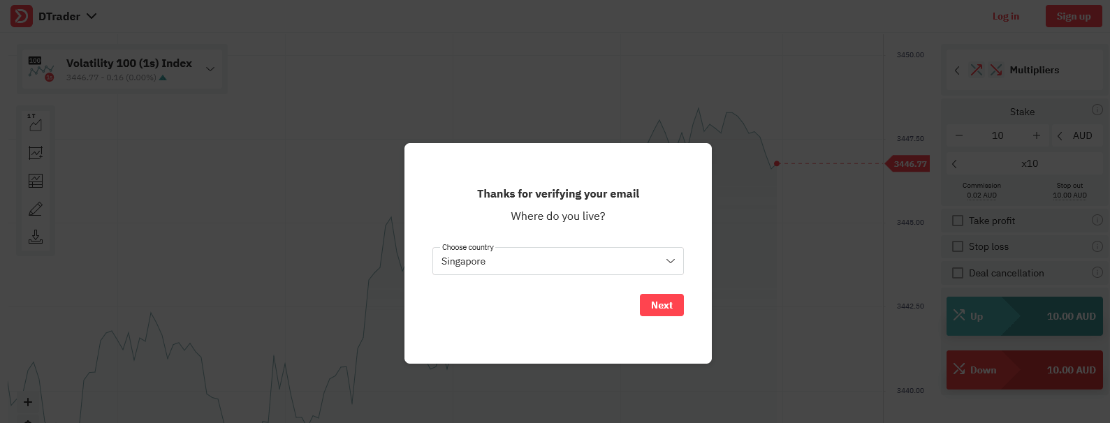 Register and Trade Multipliers on Deriv: Step-by-Step