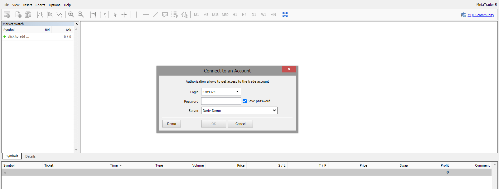 Negocie Forex e CFDs no Deriv MT5: Plataforma, Pedidos, Risco